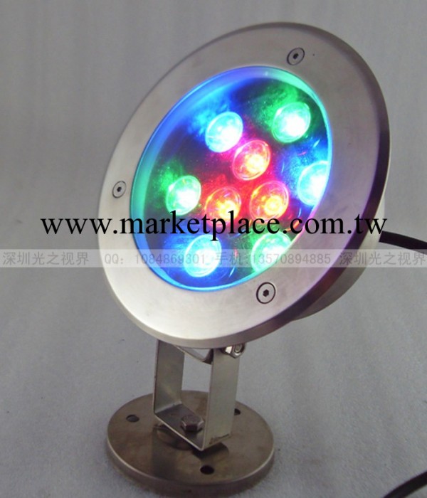 深圳廠傢 LED 水底燈 1-36W 全系列 9*1W RGB 內控 各色可選工廠,批發,進口,代購