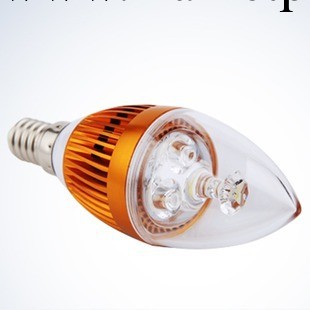 節能LED燈泡 3w5w 蠟燭燈 E14小螺口 金色烙色蠟燭燈泡工廠,批發,進口,代購