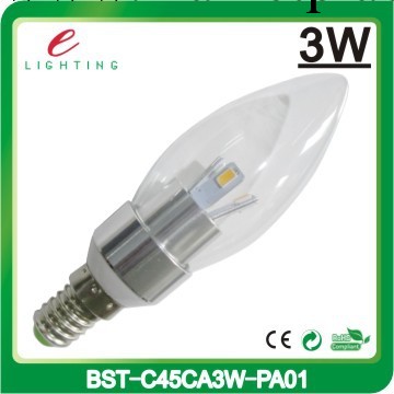 3W LED蠟燭燈/LED蠟燭燈/E27 LED蠟燭燈/高亮LED蠟燭燈工廠,批發,進口,代購