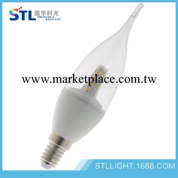 五星產品   供應螺口紋E14 LED蠟燭燈 2wLED節能燈 （圖）工廠,批發,進口,代購