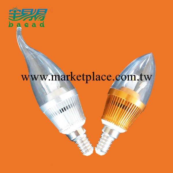 熱銷推薦LZ1103高光效鋁合金LED蠟燭燈 3W尖尾LED蠟燭燈工廠,批發,進口,代購