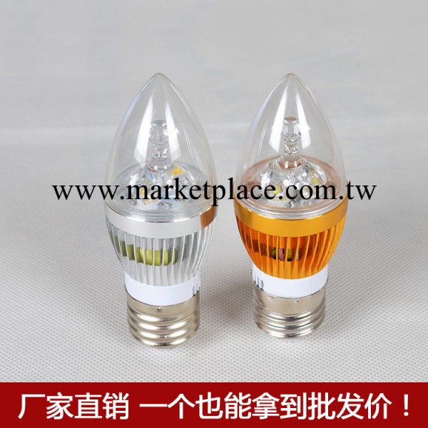 LED蠟燭燈 金色銀色 3w工廠,批發,進口,代購
