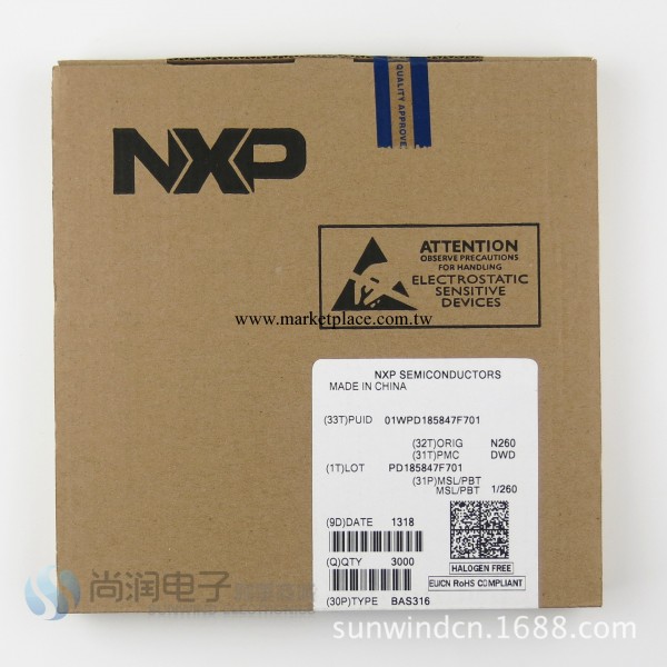 【NXP】高速開關二極管BAS316，絲印A6,原裝正品，假一賠十批發・進口・工廠・代買・代購
