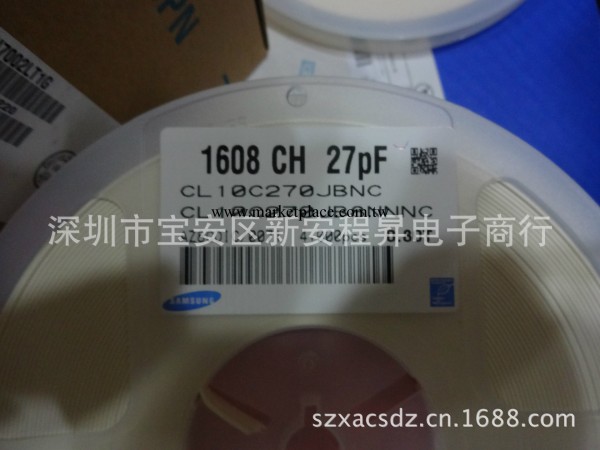 27P 0603/NPO/±5%/50V 三星陶瓷電容 CL10C270JB工廠,批發,進口,代購