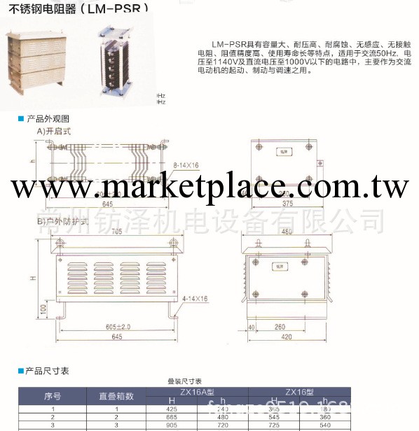 不銹鋼電阻器（LM-PSR）工廠,批發,進口,代購