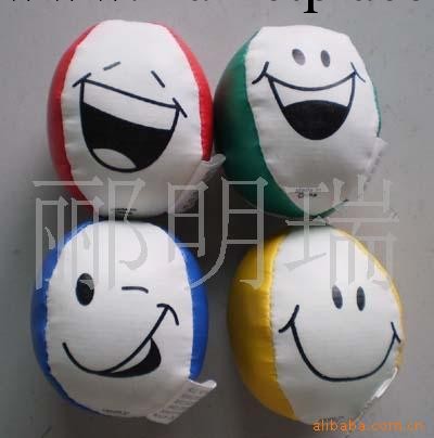 【促銷兒童玩具】可愛四款笑臉型沙包球，笑臉沙包球工廠,批發,進口,代購
