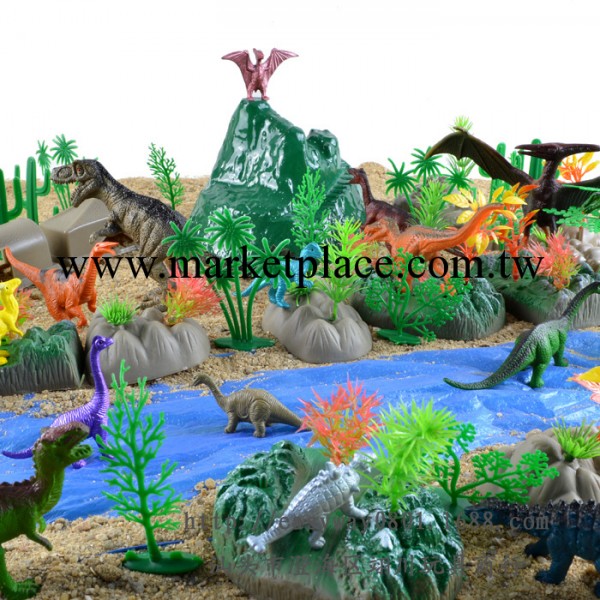 中文3C認證60pcsDIY恐龍森林侏羅紀公園兒童玩具實心動物玩具模型批發・進口・工廠・代買・代購