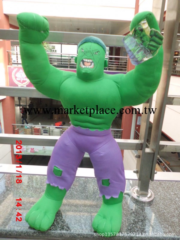 美國動畫 綠巨人毛絨公仔 超級人物毛絨玩偶   庫存玩具批發工廠,批發,進口,代購