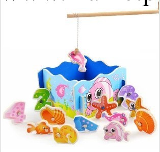 木制兒童磁性海洋釣魚玩具工廠,批發,進口,代購
