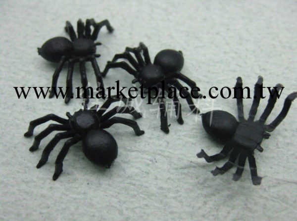 黑色仿真小蜘蛛 萬聖節塑料玩具蜘蛛 2*1.4CM工廠,批發,進口,代購