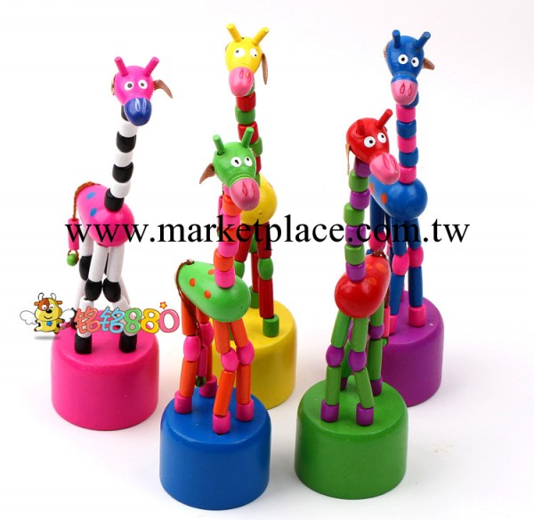 兒童玩具 木制 益智 搖擺動物長頸鹿 智力開發 會動的長頸鹿工廠,批發,進口,代購