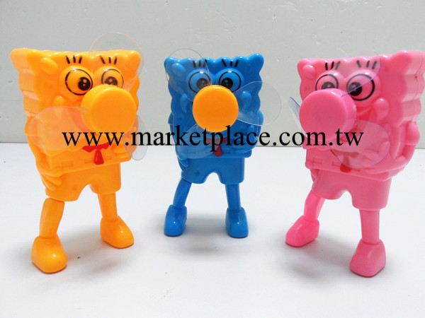 風扇 手壓風扇 澄海玩具  海綿寶寶玩具  塑膠玩具工廠,批發,進口,代購