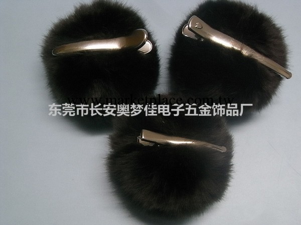 本廠供應5cm黑色人造毛毛球 服裝鞋帽裝飾毛毛球批發・進口・工廠・代買・代購