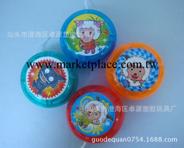 溜溜球 卡通小玩具YOYO 平麵多款喜羊羊圖案混裝 廣告贈品悠悠球工廠,批發,進口,代購