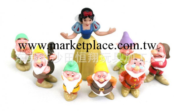 芭比搪膠娃娃 迪士尼玩具白雪公主與七個小矮人 PVC註塑公仔玩具工廠,批發,進口,代購