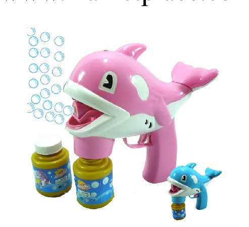 淘寶熱銷 音樂燈光海豚泡泡槍 配2瓶泡泡水電動吹泡泡機玩具工廠,批發,進口,代購