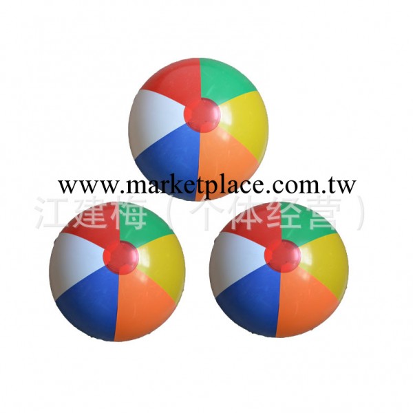 供應 彩色PVC充氣六片球 沙灘球 充氣玩具 廠傢直銷工廠,批發,進口,代購