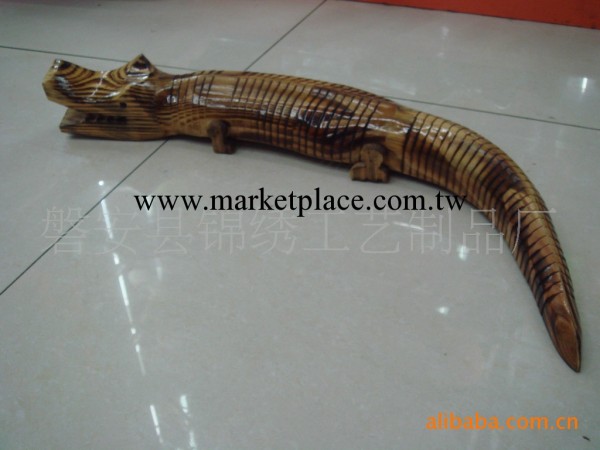 供應 木制鱷魚 鱷魚玩具模型 木制玩具魚 60cm工廠,批發,進口,代購