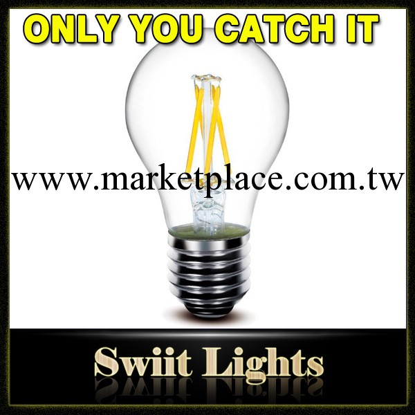 【逸朗特】LED燈絲球泡燈 4W  2WLED節能燈 360度發光玻璃D球泡燈工廠,批發,進口,代購