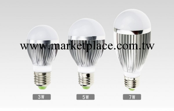 供應LED球泡燈3W5W7W 超節能燈 質保兩年工廠,批發,進口,代購