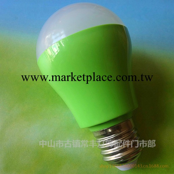 靚麗型led球泡燈  5Wled球泡燈 綠色PC led球泡燈 廠傢直銷批發・進口・工廠・代買・代購