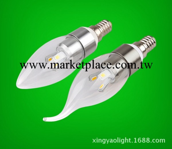 LED鋁合金蠟燭燈 3W 恒流驅動時尚新款工廠,批發,進口,代購