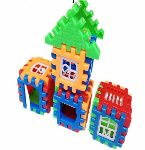 60片積木 兒童diy塑料新品拼插積木玩具工廠,批發,進口,代購
