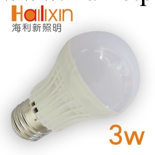 海利新LED塑殼球泡燈 led球泡283510顆 3W 超亮批發價工廠,批發,進口,代購
