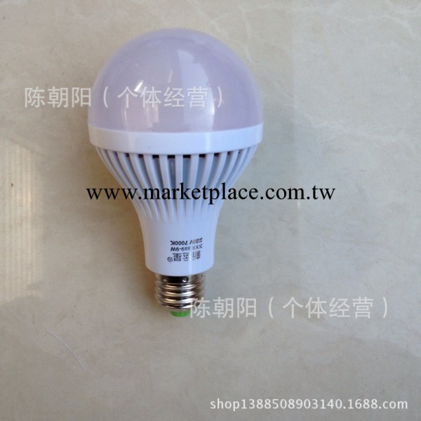 供應批發 9W優質LED球泡節能燈 E27螺口 幸運星9瓦球泡燈工廠,批發,進口,代購