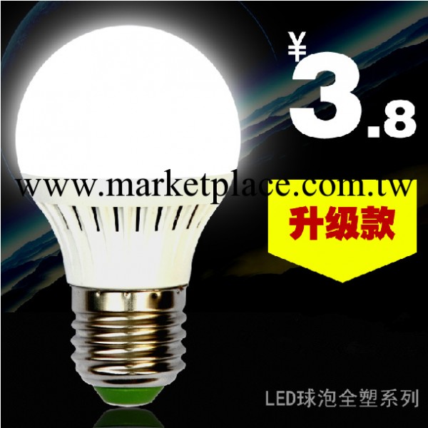 LED燈泡E27螺口 3W5W7W9W12W塑料泡 球泡 節能室內照明燈泡lamp工廠,批發,進口,代購