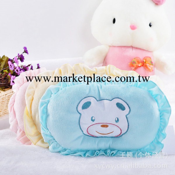 批發寶寶花邊定型枕頭 超柔軟小熊枕頭 T3372工廠,批發,進口,代購