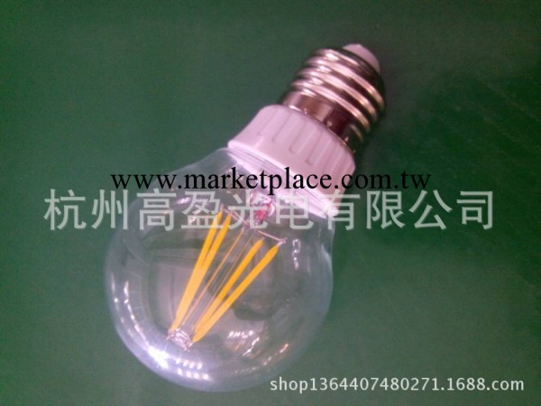 供應LED燈絲燈4w LED燈泡代替鎢絲燈 LED A19燈泡 A60工廠,批發,進口,代購