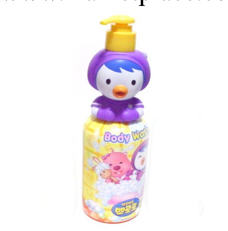 韓國原裝正品PORORO小企鵝嬰幼兒童沐浴露 純天然無激素 黃 400ML工廠,批發,進口,代購