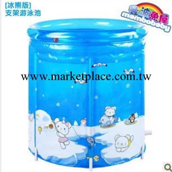 曼波魚屋嬰幼兒遊泳池 寶寶兒童冰熊PVC支架80*85cm 0010工廠,批發,進口,代購