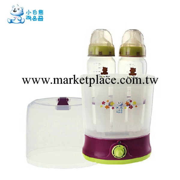 小白熊奶瓶消毒器 雙瓶暖奶器消毒鍋溫奶器多功能熱奶器HL0809工廠,批發,進口,代購