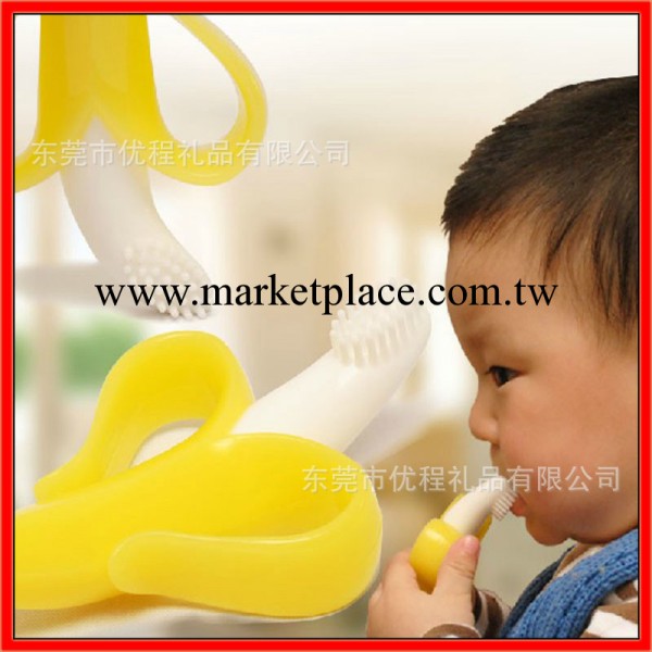 廠傢供應嬰兒矽膠牙刷 Baby香蕉寶寶嬰兒矽膠牙膠 香蕉牙刷矽膠工廠,批發,進口,代購