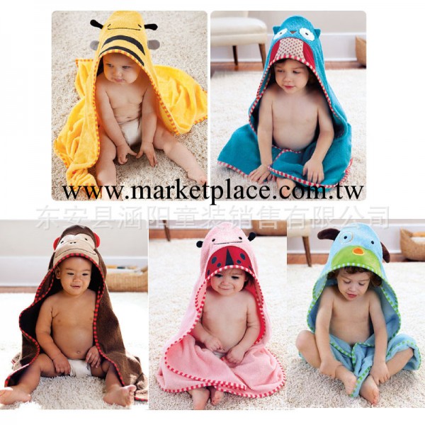 新款2014年 SKIP HOP 兒童可愛動物造型優質浴袍浴巾披風 5款可選工廠,批發,進口,代購