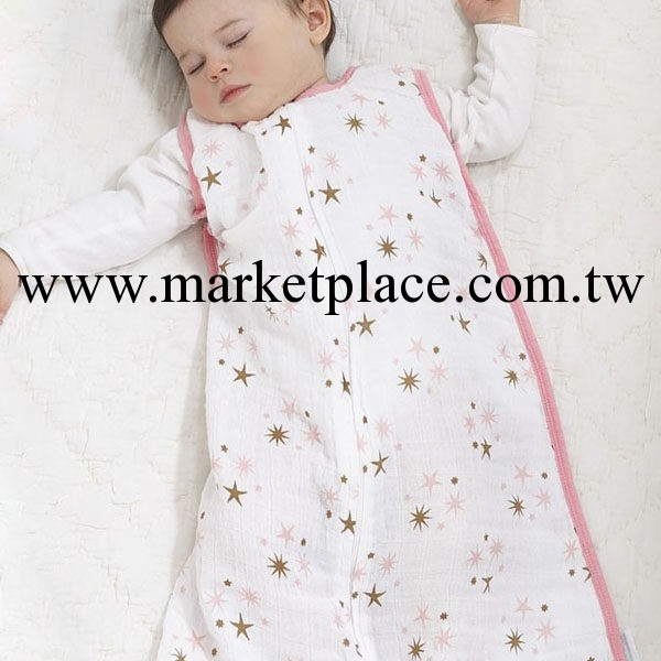 aden+anais 純棉  嬰兒春夏薄睡袋  寶寶紗佈防踢被 單層工廠,批發,進口,代購
