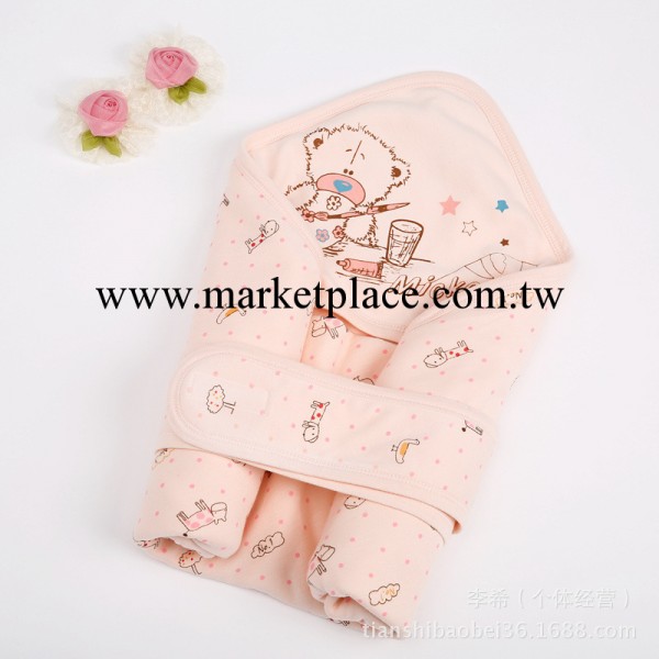 2014夏季純棉薄款嬰兒抱被 福安貝貝純色寶寶包被工廠,批發,進口,代購