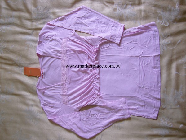 孕婦裝粉色莫代爾上衣哺乳專用工廠,批發,進口,代購