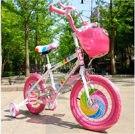 貝嘉琦風向標七色彩虹歐式兒童自行車小孩/男女童單車12/14/16寸批發・進口・工廠・代買・代購