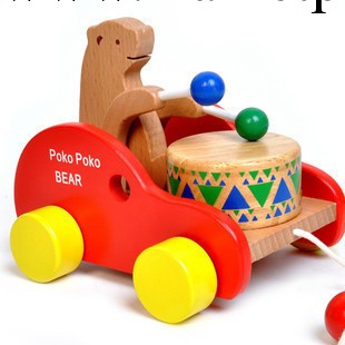 1-2-3歲兒童益智玩具 小熊敲敲拖拉車 寶寶從此愛上走路 一歲以上工廠,批發,進口,代購