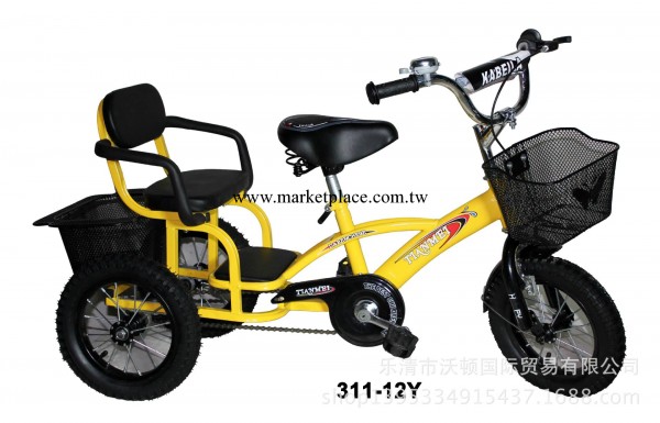 雙胞胎兒童三輪車 雙人 雙座兒童腳踏三輪車 兒童三輪車工廠,批發,進口,代購
