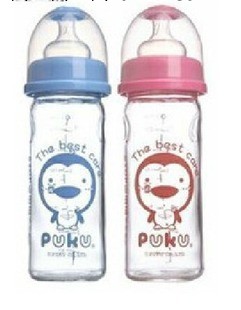 [熱]奶瓶 藍色企鵝嬰兒寬口進口玻璃奶瓶 進口奶瓶嬰兒用品工廠,批發,進口,代購