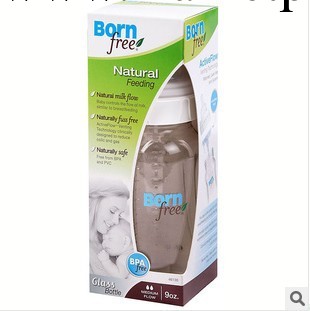 美國 BornFree 進口防脹氣玻璃奶瓶單支5oz進口奶瓶進口母嬰用品工廠,批發,進口,代購