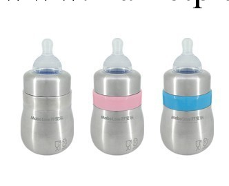 不銹鋼奶瓶 304真空孖寶樂奶瓶 QQ無柄奶瓶 初生嬰兒專用120ml工廠,批發,進口,代購