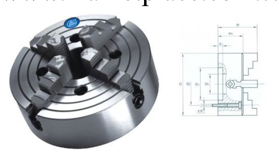 無錫建華四爪單動卡盤K72200工廠,批發,進口,代購