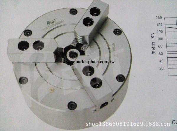 氣動卡盤，三爪中實160,200,250mm氣動夾盤夾盤工廠,批發,進口,代購