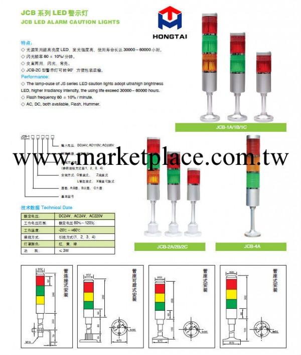 廠傢供應 鴻泰牌JB10-1機床信號燈 長壽命 低價格 好評如潮！！工廠,批發,進口,代購