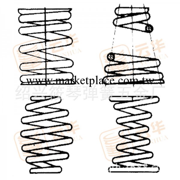 浙江紹興雲華彈簧生產廠傢直銷優質碳鋼絲強力五金機械壓簧定做工廠,批發,進口,代購